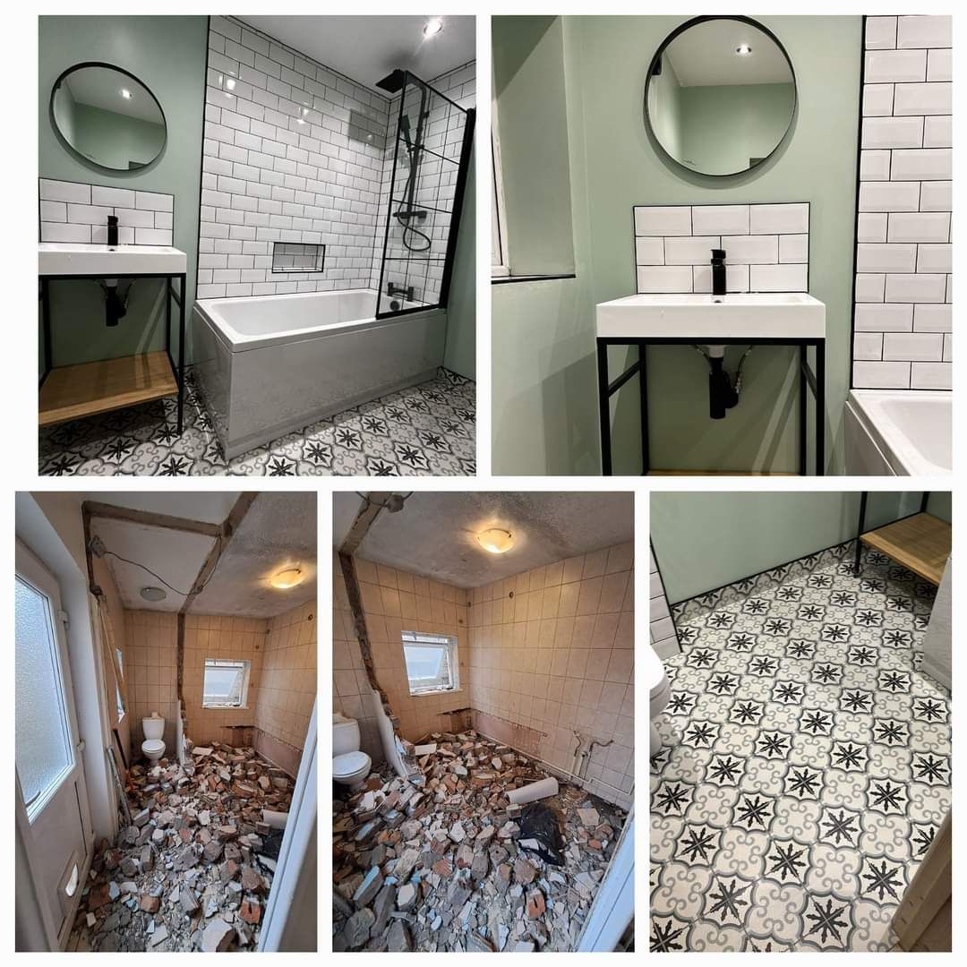 Industrial-Style Bathroom Renovation